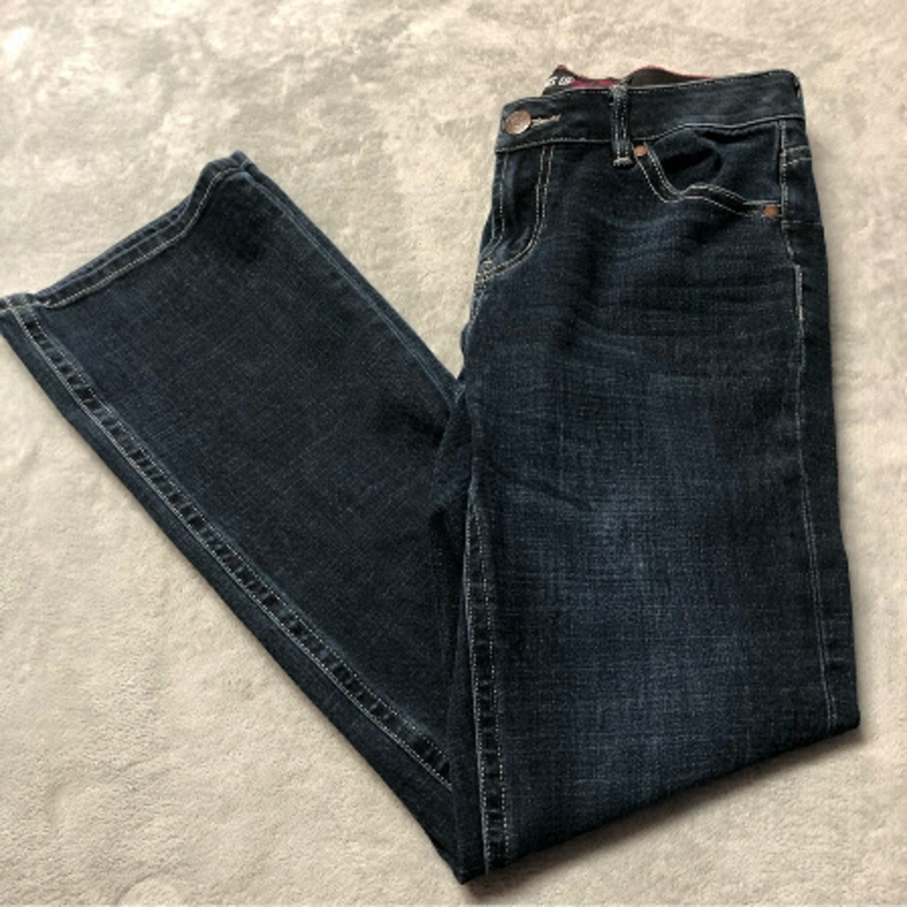 Warehouse One Bottoms up Curvy Boot Dark Wash Denim Jeans